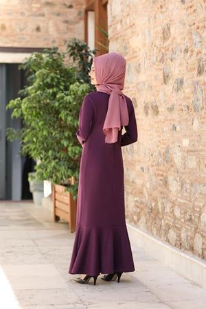 Azra İşlemeli Elbise Gül Kurusu