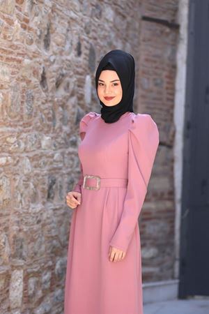 İlay Tesettür Elbise Gül Kurusu