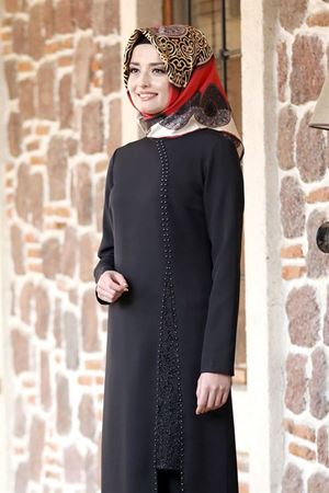 Sahra Tesettür Takım Siyah