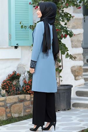 Asya Tesettür Takım Mavi