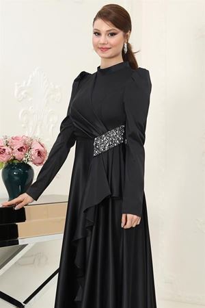 Nazende Tesettür Abiye Siyah