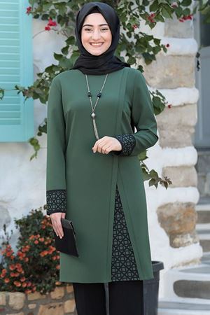 Asya Tesettür Takım Zümrüt