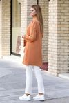 Esila Double Krep Kumaş Tunik - Camel