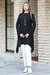 Armin Double Krep Kumaş Tunik - Siyah
