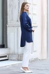 Trend Double Krep Kumaş Tunik - Lacivert