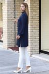 Işıl Double Krep Kumaş Tunik - Lacivert