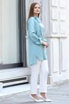 Trend Double Krep Kumaş Tunik - Mint