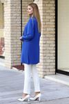 Işıl Double Krep Kumaş Tunik - Saks