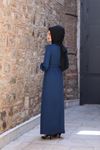 İrem Tesettür Elbise İndigo