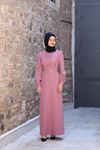 İrem Tesettür Elbise Gül Kurusu