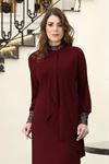 Efsane Candy Kumaş Abiye Bordo