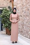 İlay Tesettür Elbise Camel