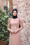 İlay Tesettür Elbise Camel